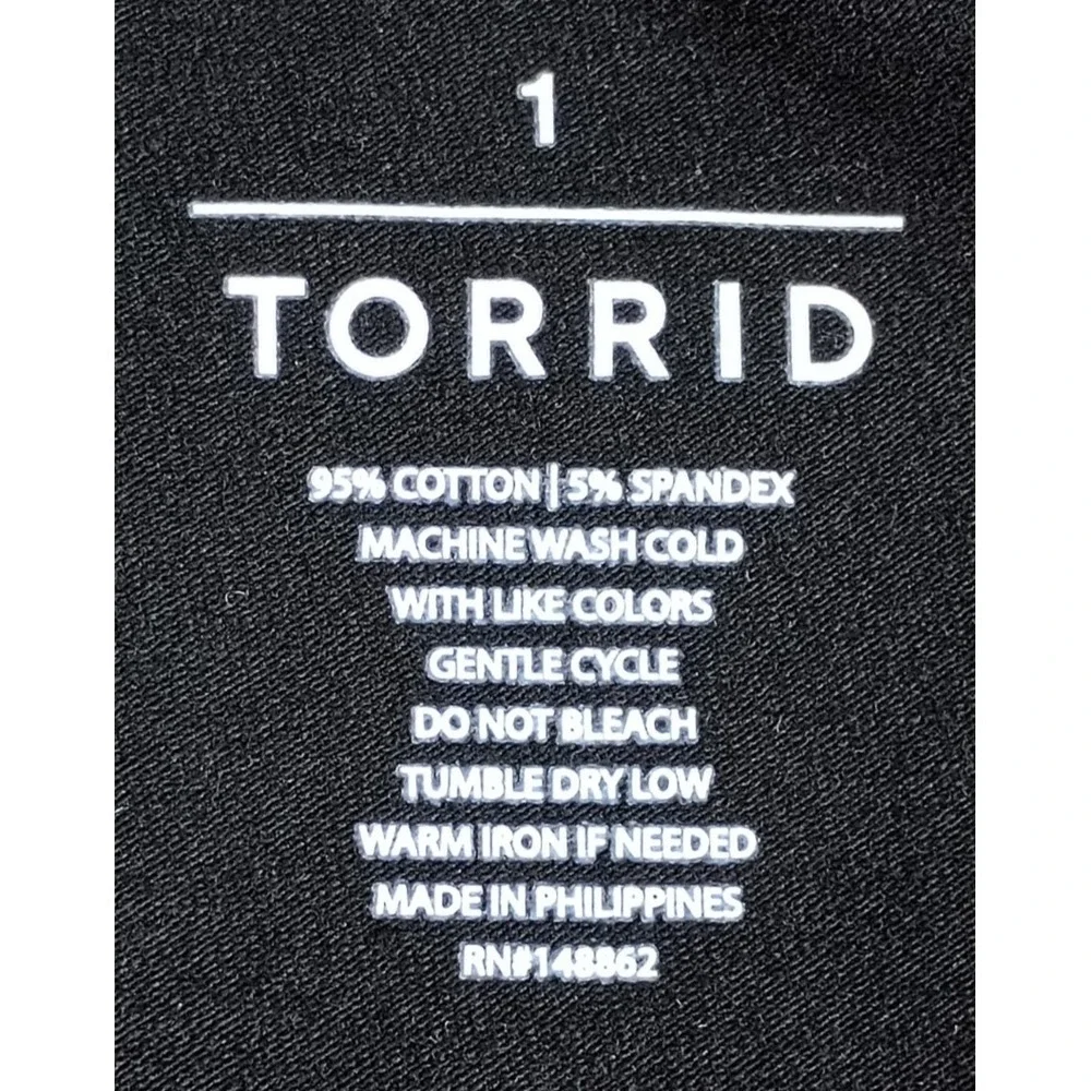 Torrid Women 1 Black Gray Purple Plaid Stretch Flared Bell Bottom Pull On Slacks
